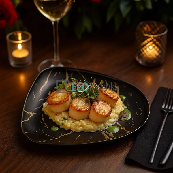 Тарілка порцелянова обідня Мармурова Розкіш, 24см, колір ...