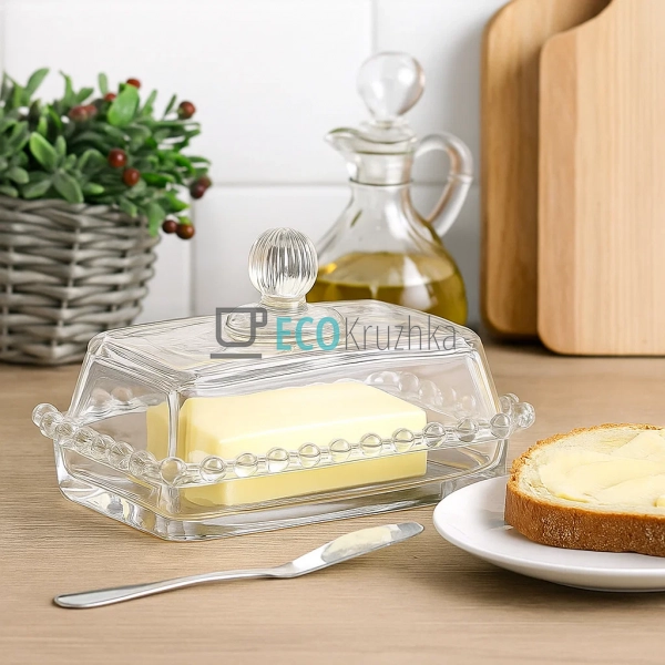 Маслянка скляна Bauble 16.8х10.5х9.5 см (992-013) Маслянка скляна Bauble 16.8х10.5х9.5 см (992-013)