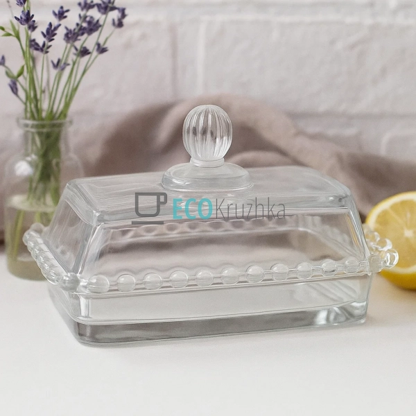 Маслянка скляна Bauble 16.8х10.5х9.5 см (992-013) Маслянка скляна Bauble 16.8х10.5х9.5 см (992-013)