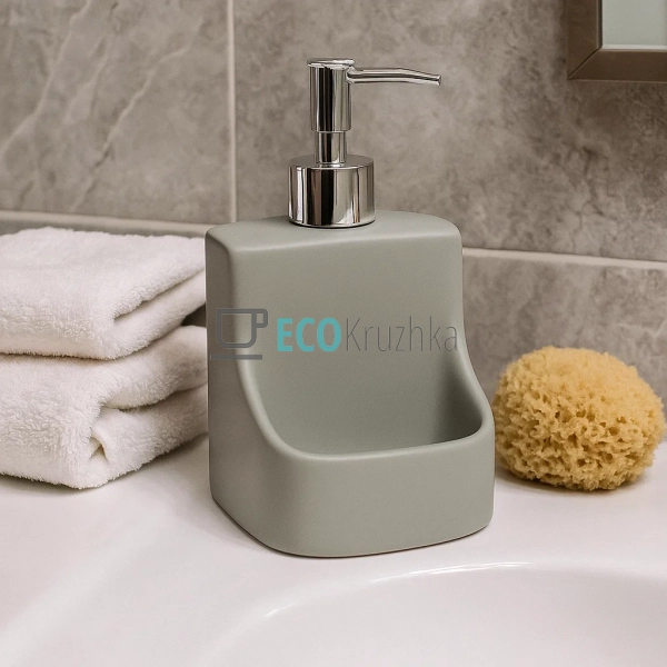 Дозатор для рідкого мила та мийного засобу з тримачем дл ...