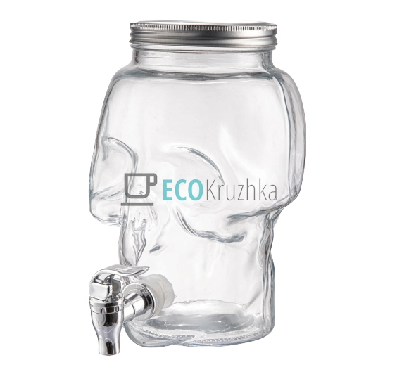 Лимонадник з краником Череп  ...