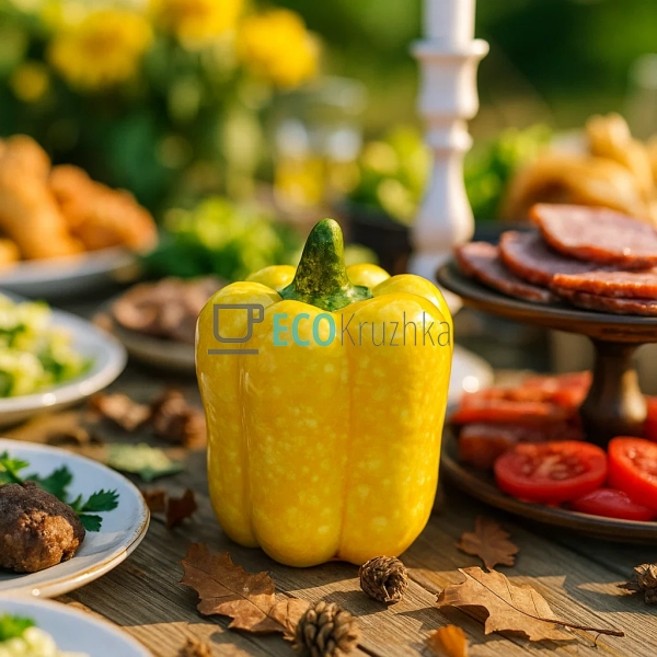 Керамічний декор "Перець" 5.5x5.5x6.5 см (HA9-128)