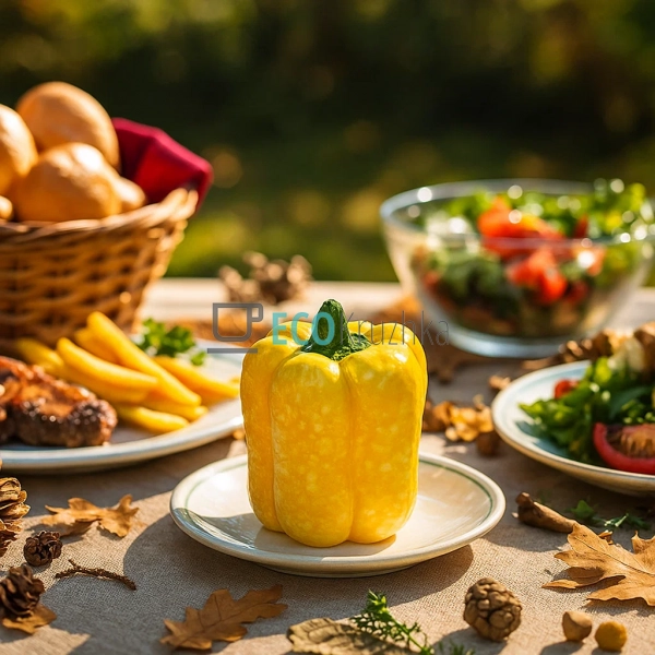 Керамічний декор "Перець" 5.5x5.5x6.5 см (HA9-128)