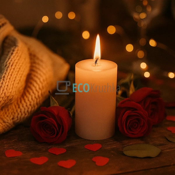 Свічка циліндрична 5*10см, колір - рожево-коричневий C05 ... Свічка циліндрична 5*10см, колір - рожево-коричневий C05 ...