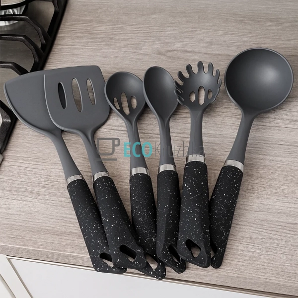 Кухонний набір Edenberg, 7 предметів, Чорний EB-3605 Кухонний набір Edenberg, 7 предметів, Чорний EB-3605