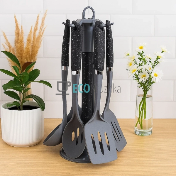 Кухонний набір Edenberg, 7 предметів, Чорний EB-3605 Кухонний набір Edenberg, 7 предметів, Чорний EB-3605