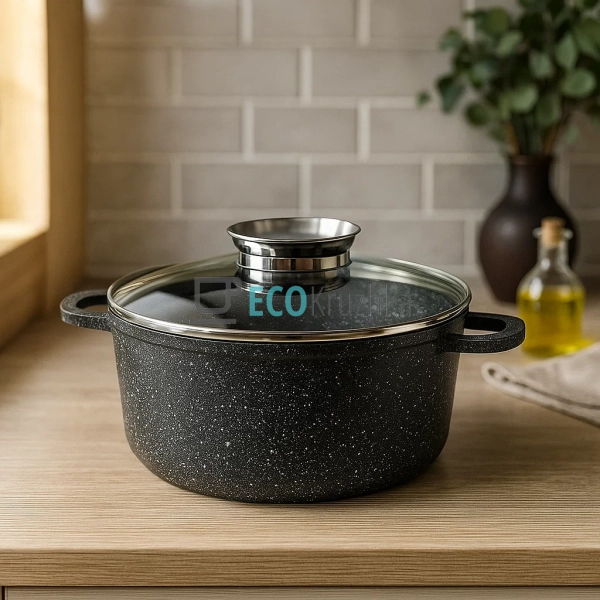 Набір каструль Edenberg 8 предметів з мармуровим антипри ... Набір каструль Edenberg 8 предметів з мармуровим антипри ...