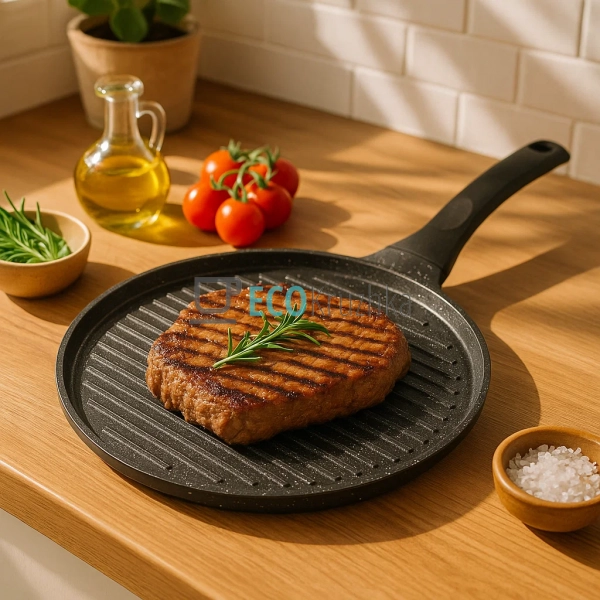 Сковорідка гриль 27см мармурове антипригарне покриття Ed ...