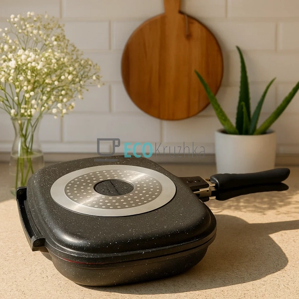 Сковорідка гриль 32х25х4,8см Edenberg EB-8138