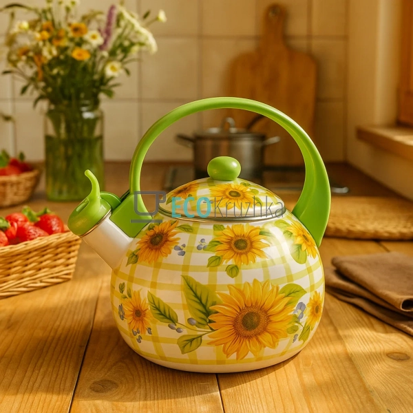 Чайник Емальований 2.2л із свистком Edenberg EB-1745-6