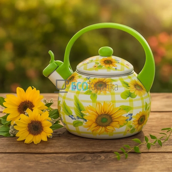 Чайник Емальований 2.2л із свистком Edenberg EB-1745-6