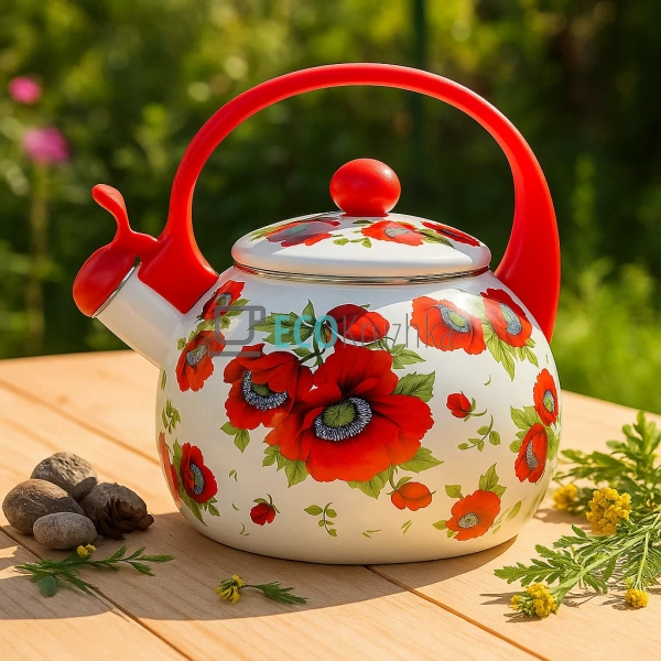 Чайник Емальований 2.2л із свистком Edenberg EB-1745-5