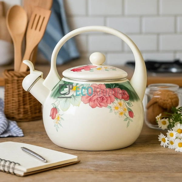 Чайник Емальований 2.2л із свистком Edenberg EB-1745-2