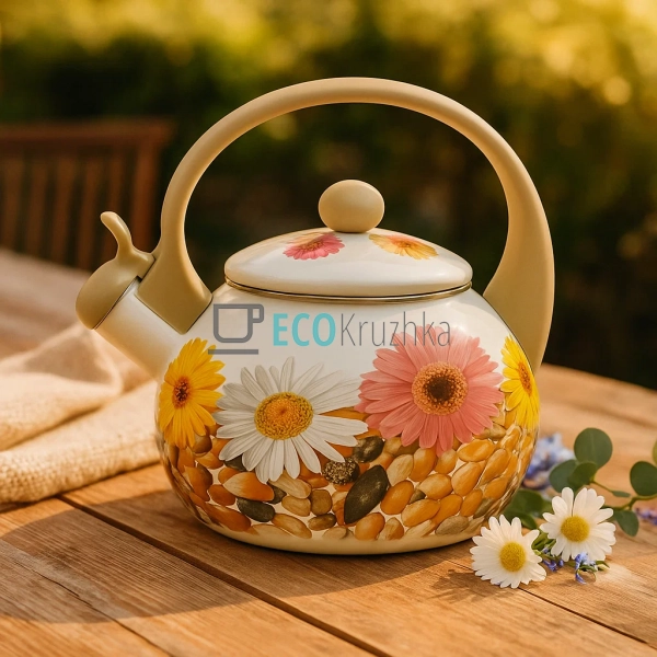 Чайник Емальований 2.2л із свистком Edenberg EB-1745-1