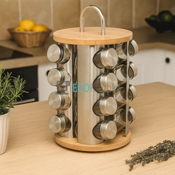 Набір для спецій карусель на 16 ємностей Edenberg EB-402 ...