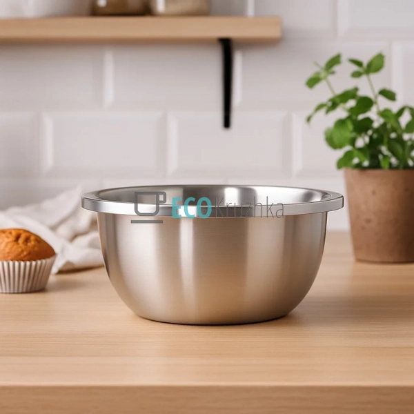 Глибока тарілка-миска з нержавіючої сталі 24x10,2 см Ede ...