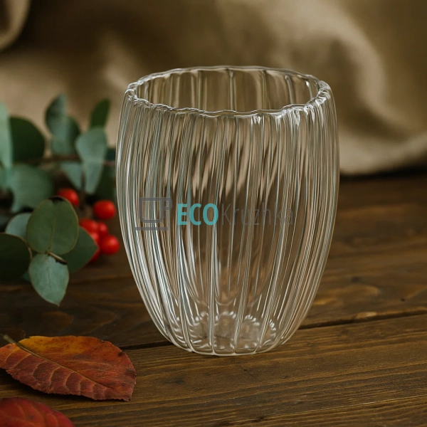 Стакан Iceberg з подвійними стінками, 350 мл, боросиліка ... Стакан Iceberg з подвійними стінками, 350 мл, боросиліка ...