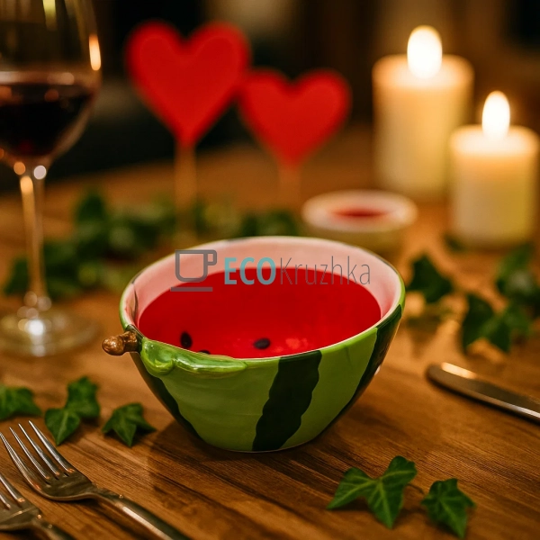 Керамічний салатник "Watermelon", 250 мл, 13.2x9.8x6 см, ... Керамічний салатник "Watermelon", 250 мл, 13.2x9.8x6 см, ...