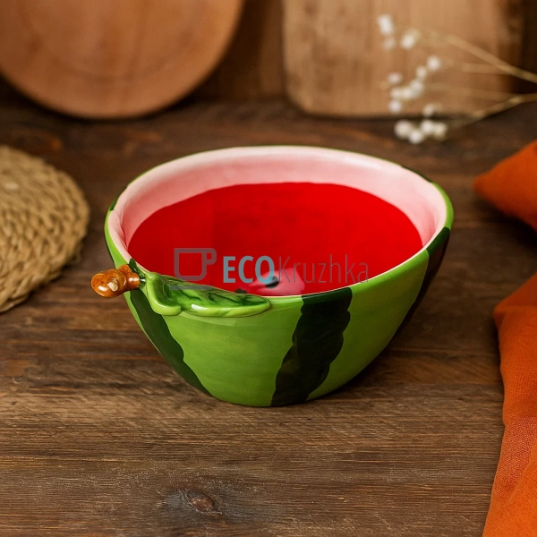 Керамічний салатник "Watermelon" 450 мл, 15.8x11.9x7 см  ...
