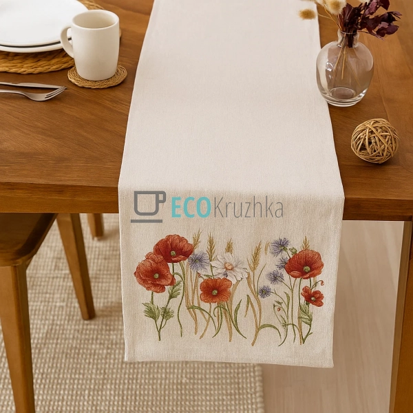 Ранер гобеленовий на стіл Маки 45 х 140 см (1306NA-45RUN ... Ранер гобеленовий на стіл Маки 45 х 140 см (1306NA-45RUN ...