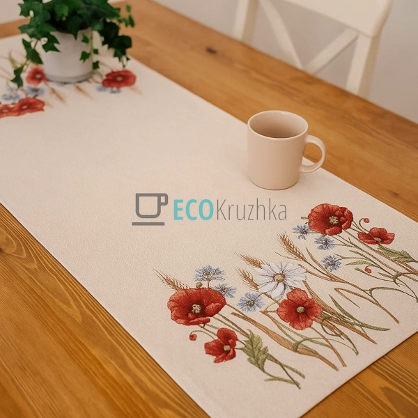 Ранер гобеленовий на стіл Маки 37 х 100 см (1306NA-37RUN ... Ранер гобеленовий на стіл Маки 37 х 100 см (1306NA-37RUN ...