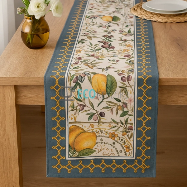 Ранер гобеленовий на стіл Лимони 45 х 140 см (041-45LIMA ... Ранер гобеленовий на стіл Лимони 45 х 140 см (041-45LIMA ...