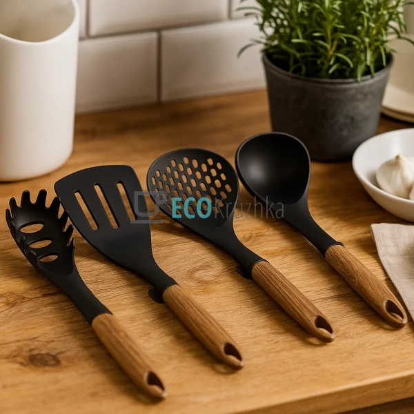 Кухонний набір Edenberg, 4 предмета, коричневий, EB-3608