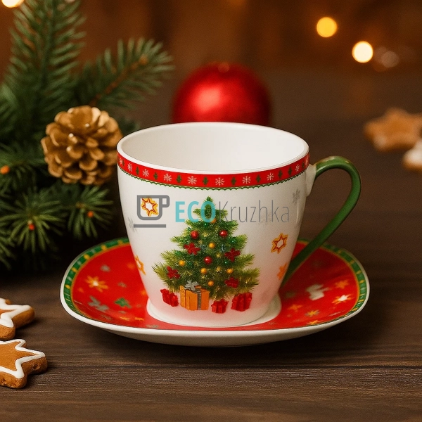 Порцелянова чашка з блюдцем  ...