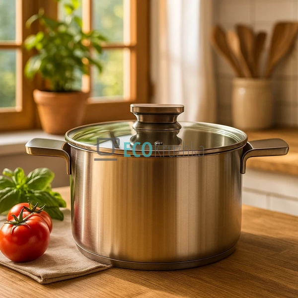 Каструля нержавіюча 3.4л професійна з кришкою Maestro MR ...