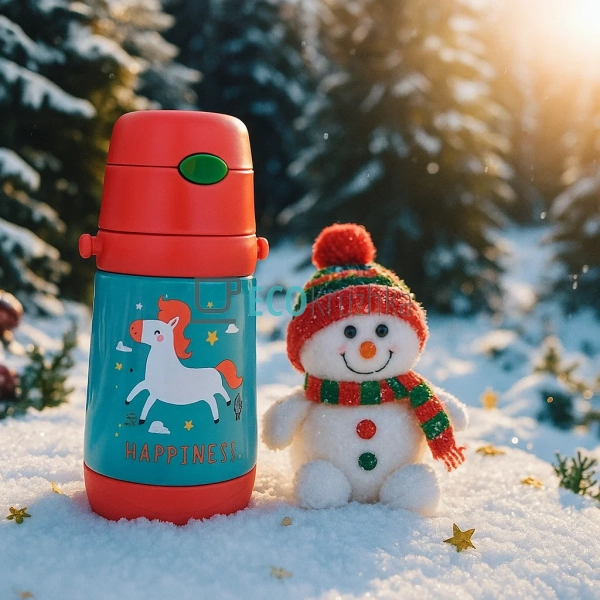 Дитячий термос-поїлка з трубочкою 500 мл Unicorn червони ... Дитячий термос-поїлка з трубочкою 500 мл Unicorn червони ...