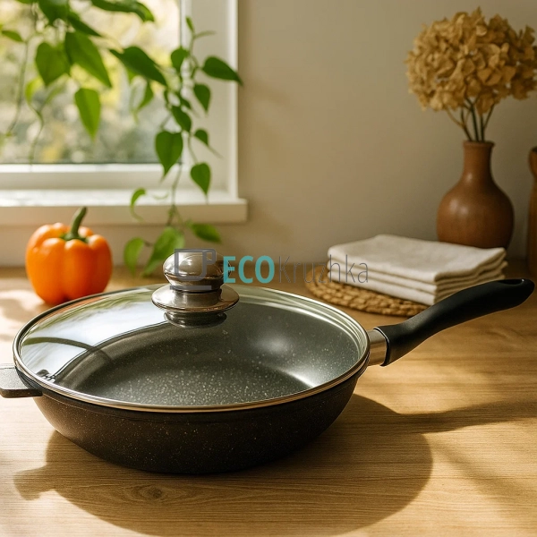 Сковорода 24 см (2.3л) глибока з кришкою Edenberg EB-332 ... Сковорода 24 см (2.3л) глибока з кришкою Edenberg EB-332 ...