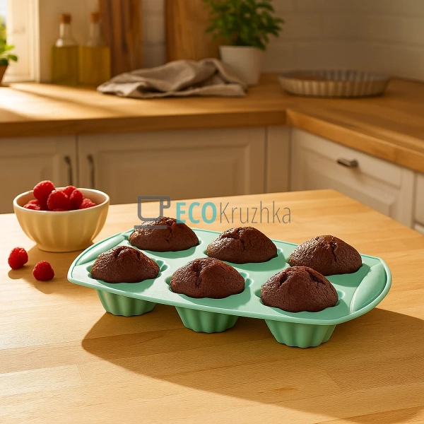 Форма для випікання мафінів Ardesto Tasty baking на 6 шт ...