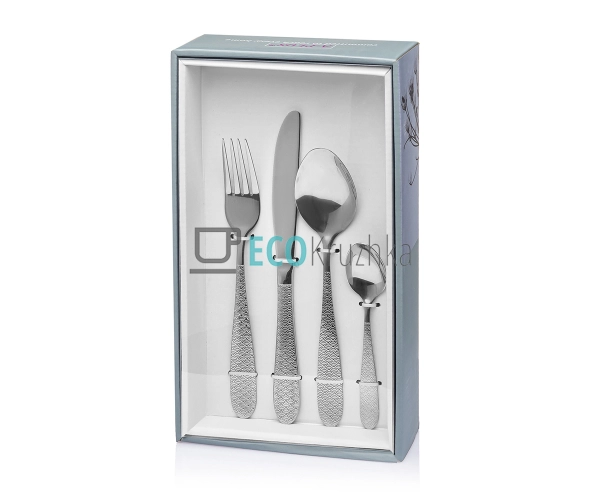 Набір столових приборів 24 предмети Ребристий EK1418