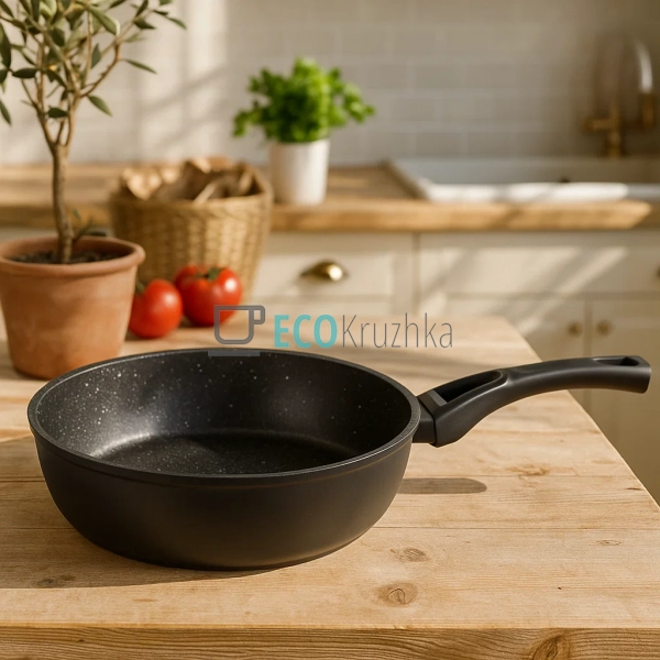 Сковорода глибока з кришкою Ardesto Gemini Livorno, 24см ...