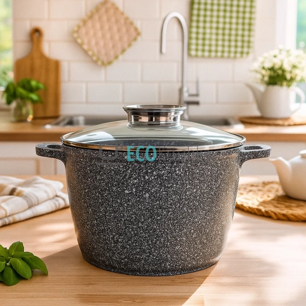 Каструля-казан 6.2 л Edenberg з гранітним покриттям та с ... Каструля-казан 6.2 л Edenberg з гранітним покриттям та с ...