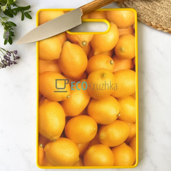 Дошка кухонна обробна 3D малюнок 367 х 225 х 11 мм Лимон ... Дошка кухонна обробна 3D малюнок 367 х 225 х 11 мм Лимон ...