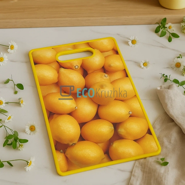 Дошка кухонна обробна 3D малюнок 367 х 225 х 11 мм Лимон ... Дошка кухонна обробна 3D малюнок 367 х 225 х 11 мм Лимон ...