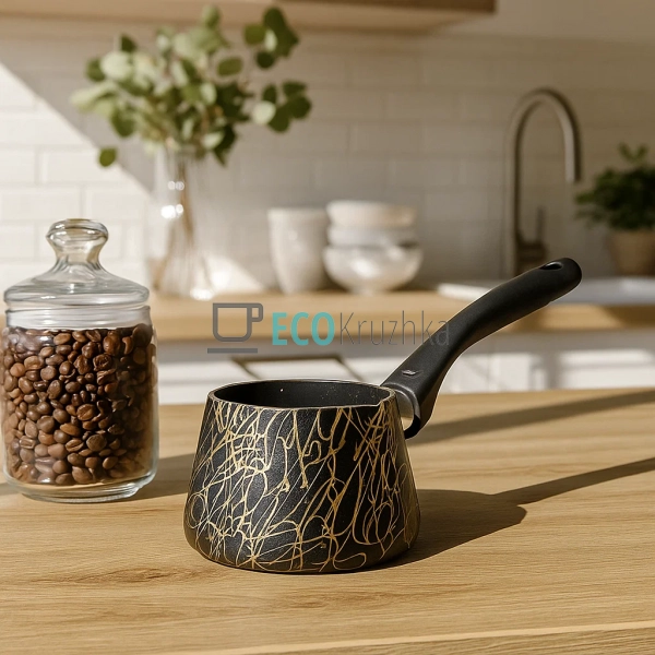 Турка Ardesto BLACK MARS, 0.25 л, граніт, бакелітова руч ...