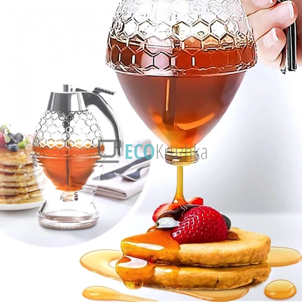 Дозатор‑ємність для меду та соусів 200 мл (JU-3032) Дозатор‑ємність для меду та соусів 200 мл (JU-3032)