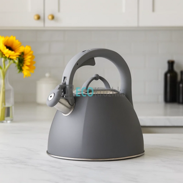 Чайник Ardesto Gemini, 2.5 л, сірий, нержавіюча сталь (A ... Чайник Ardesto Gemini, 2.5 л, сірий, нержавіюча сталь (A ...