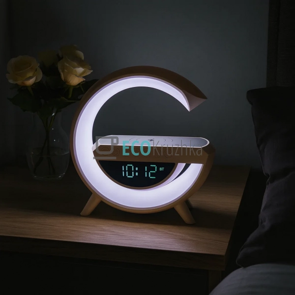 LED‑лампа 4 в 1: світильник, колонка, будильник, зарядка ... LED‑лампа 4 в 1: світильник, колонка, будильник, зарядка ...