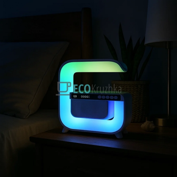 НІчник 4 в 1: LED‑світильник, колонка, будильник, зарядк ... НІчник 4 в 1: LED‑світильник, колонка, будильник, зарядк ...