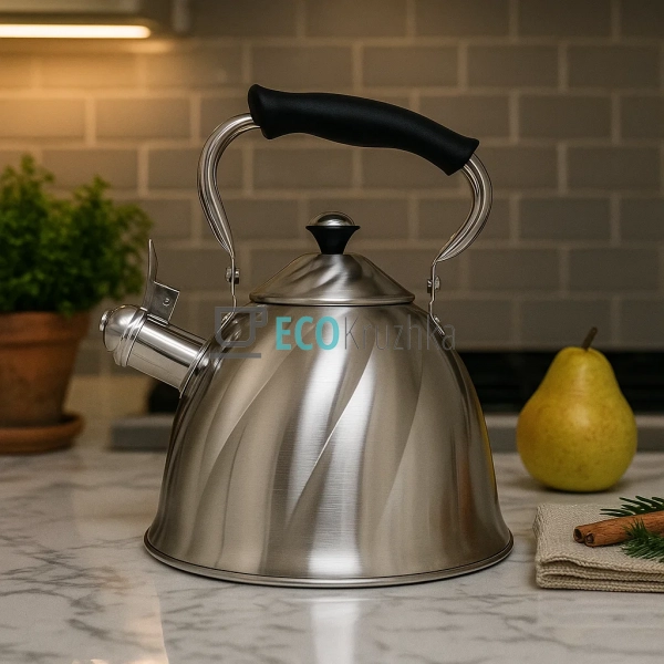 Чайник 3 л з нержавіючої сталі зі свистком і нейлонової ... Чайник 3 л з нержавіючої сталі зі свистком і нейлонової ...