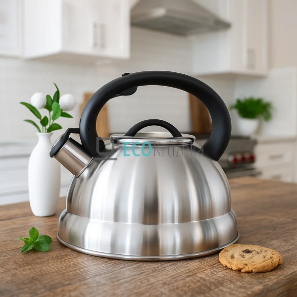 Чайник 3 л з нержавіючої сталі зі свистком і нейлонової ... Чайник 3 л з нержавіючої сталі зі свистком і нейлонової ...