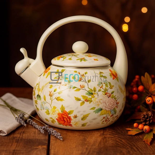 Чайник Емальований 2.2л із свистком Edenberg EB-1745-4