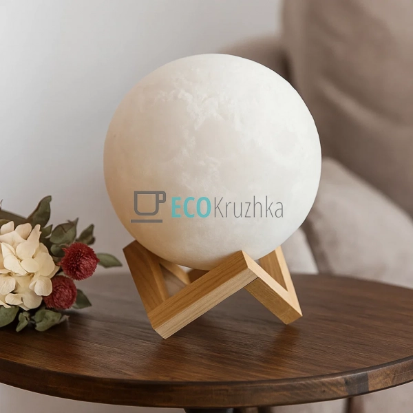 Декоративний LED світильник 3D Moon Lamp 13 см (JU-3600) Декоративний LED світильник 3D Moon Lamp 13 см (JU-3600)
