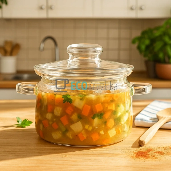 Каструля 1.5л скляна з кришкою Simax Nyko s520 Каструля 1.5л скляна з кришкою Simax Nyko s520