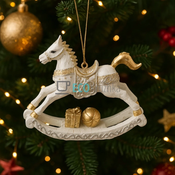 Декоративна підвісна фігурка «Конячка‑гойдалка» 8,5 см к ...