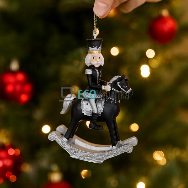 Декоративна підвіска «Лускунчик на коні» 9,5 см (707-071 ...