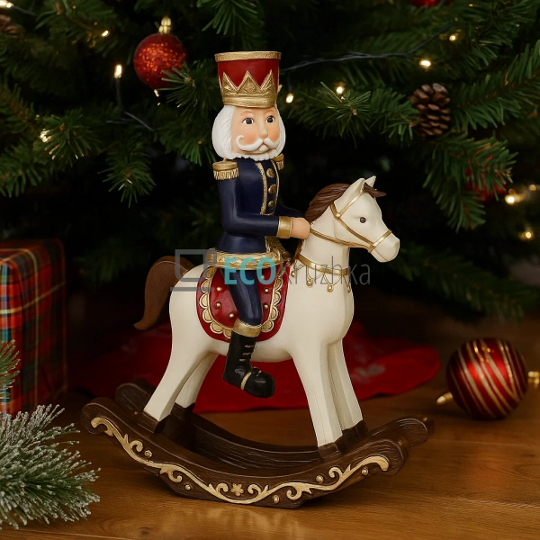 Декоративна статуетка‑фігура «Лускунчик на коні» 25 см с ... Декоративна статуетка‑фігура «Лускунчик на коні» 25 см с ...